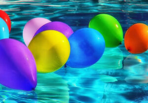 Pool party ideas balloon image